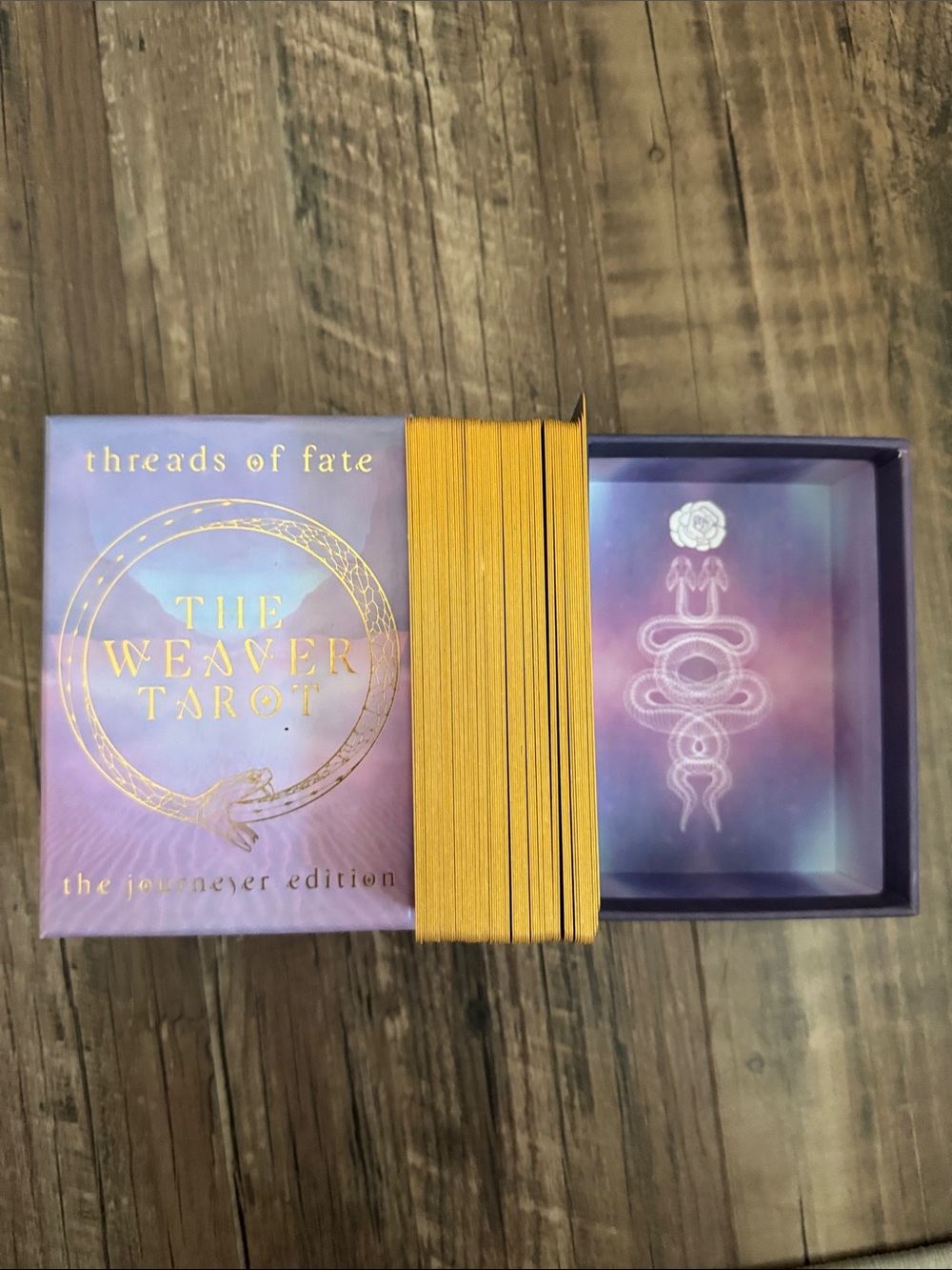 The Weaver Tarot Deck - Lavender & Pink with Gold Foil